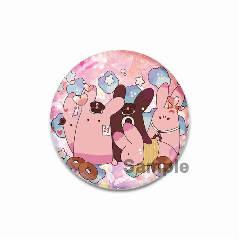 44/58mm Minamoto Kou Yashiro Nene Hanako-kun Anime Character Badge
