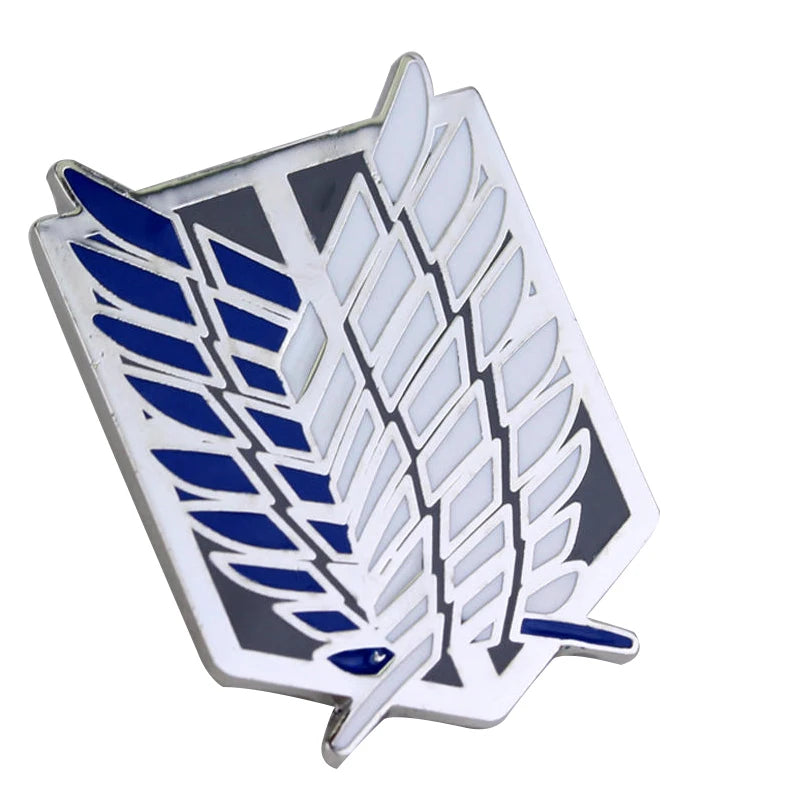 Anime Attack On Titan Safety Pin Survey Corps Garrison Training Corps Brooch AOT Four Divisions Emblem Rose Unicorn Sword Badge