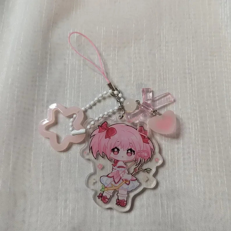 Madoka Magica Homura Madoka Acrylic Keychain