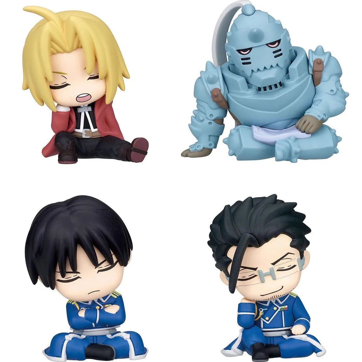 Fullmetal Alchemist Edward Elric Gashapon Figures – 4Pcs Collectible Set