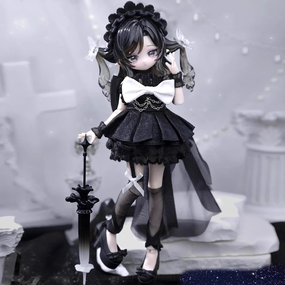 In Stock Minty Ocean Gem Series 1/8bjd Blind Box Movable Joint Doll Mystery Box Kawaii Action Anime Figure surprise Toy Gift