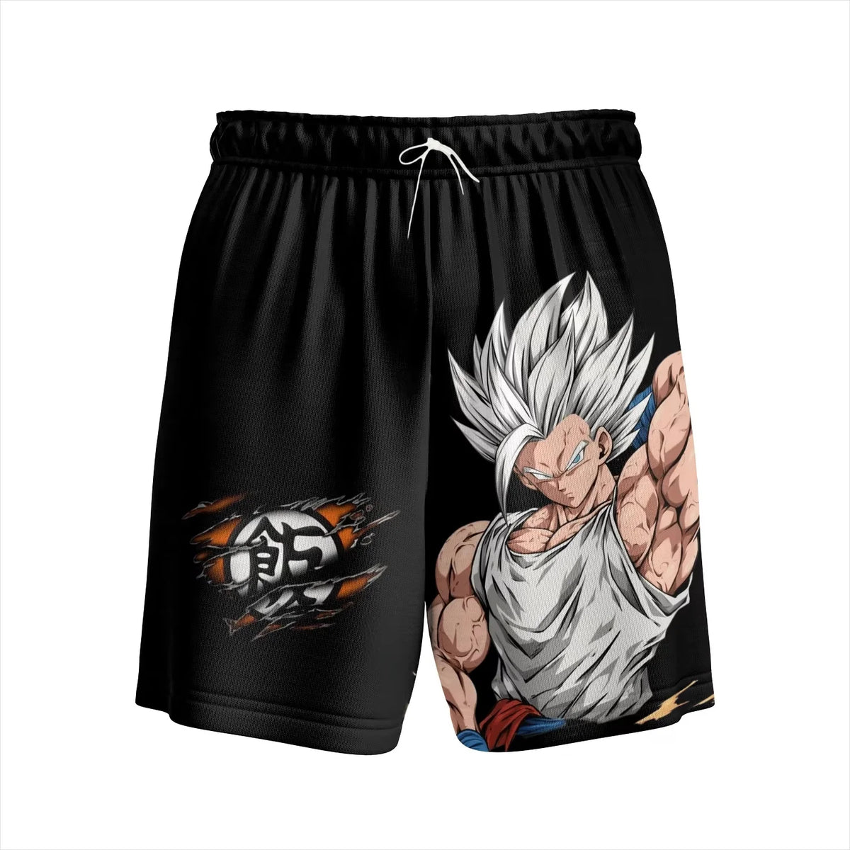 Dragon Ball Gohan Beast Kanji Logo Print Quick Dry Shorts 2026 Summer Plus Size Casual Shorts for Anime Fans Adults & Kids Y2k