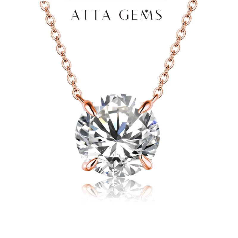 Moissanite Diamond Pendant Necklace