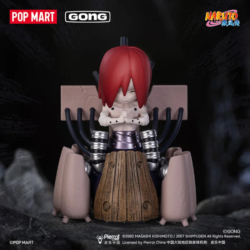 POP MART GONG Naruto Shippuden Akatsuki Arc Series Trendy Blind Random Box Toys Mystery Box Guess Action Figure Surprise Gift
