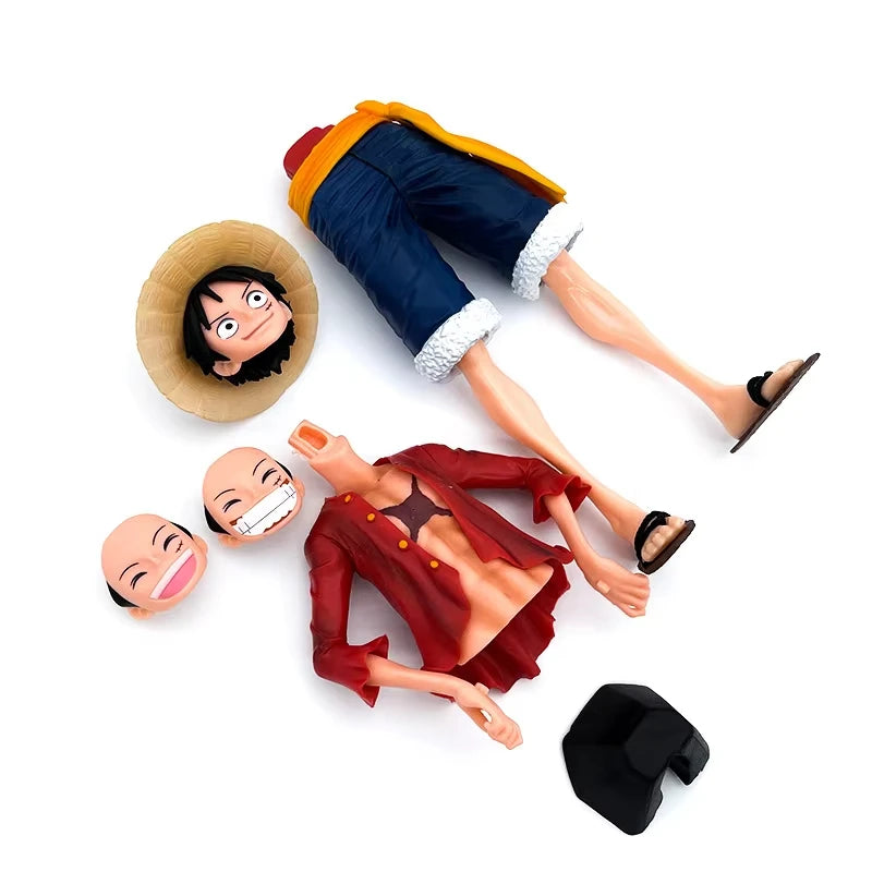 One Piece Luffy Face-Changing Figure