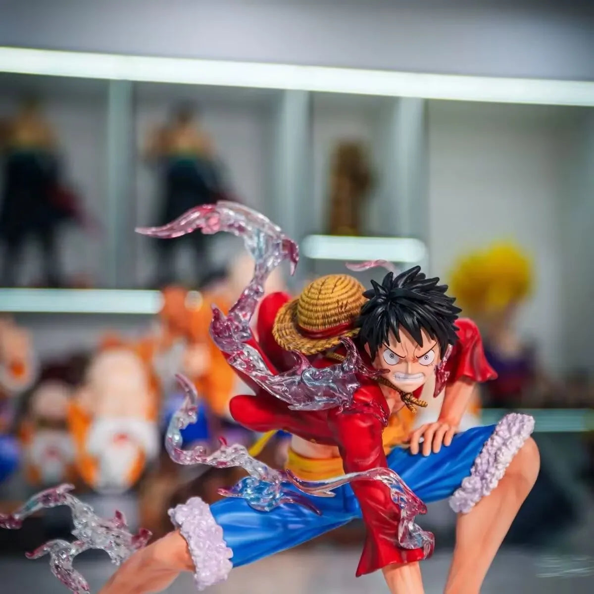 One Piece Luffy Gear 5 Nika Eight Times Mirror PVC Anime GK Figure Statue 19*13*16CM 270G Desktop Decor For Anime Collectors