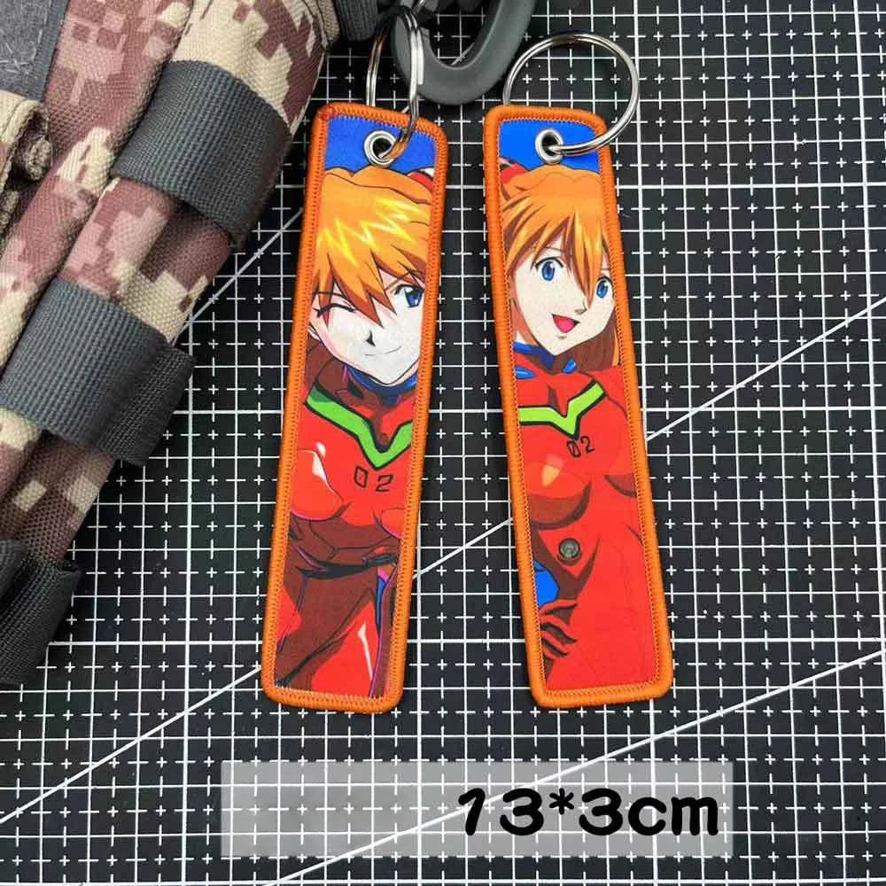 Evangelion Logo Embroidery Keychain