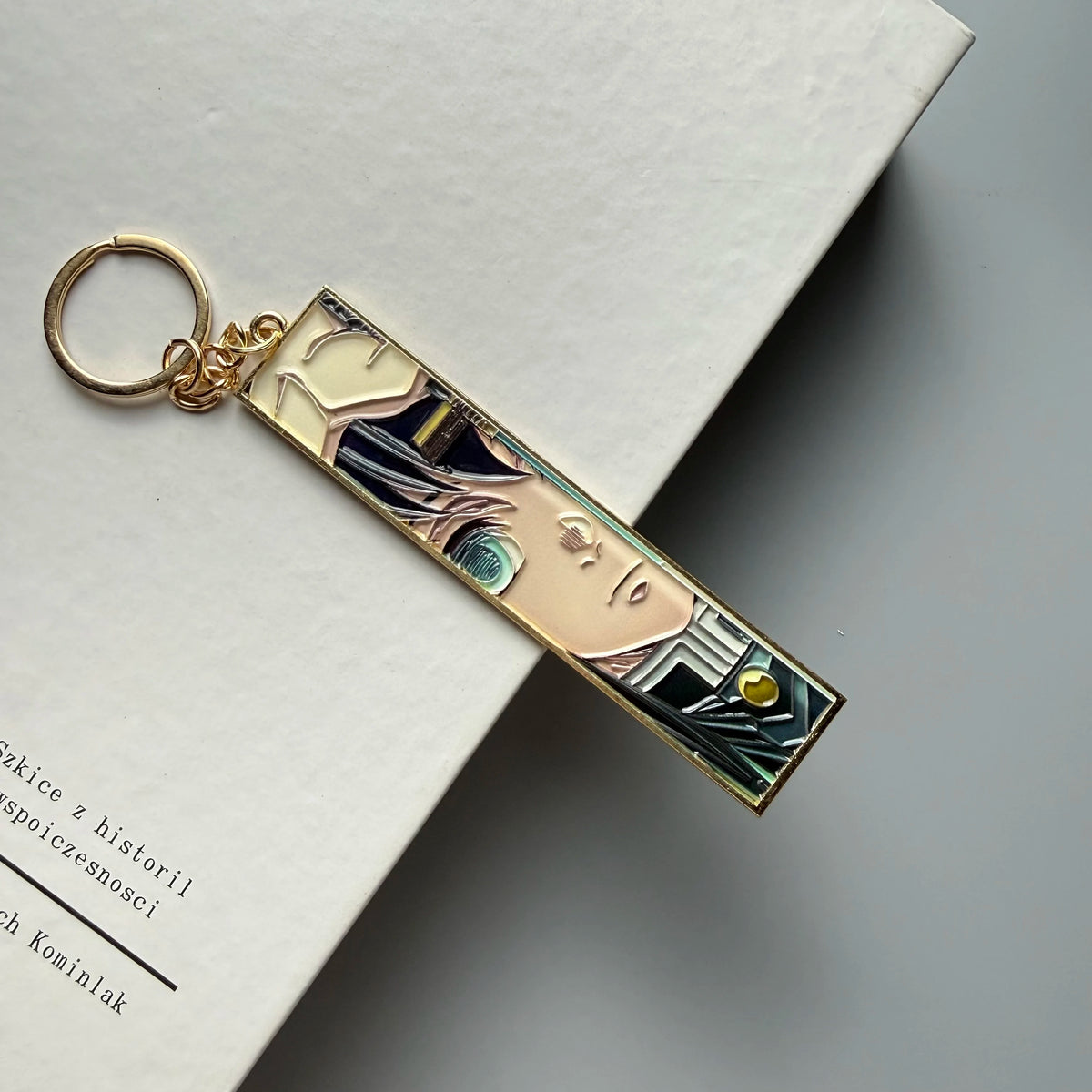 Anime Jet Metal Keychain