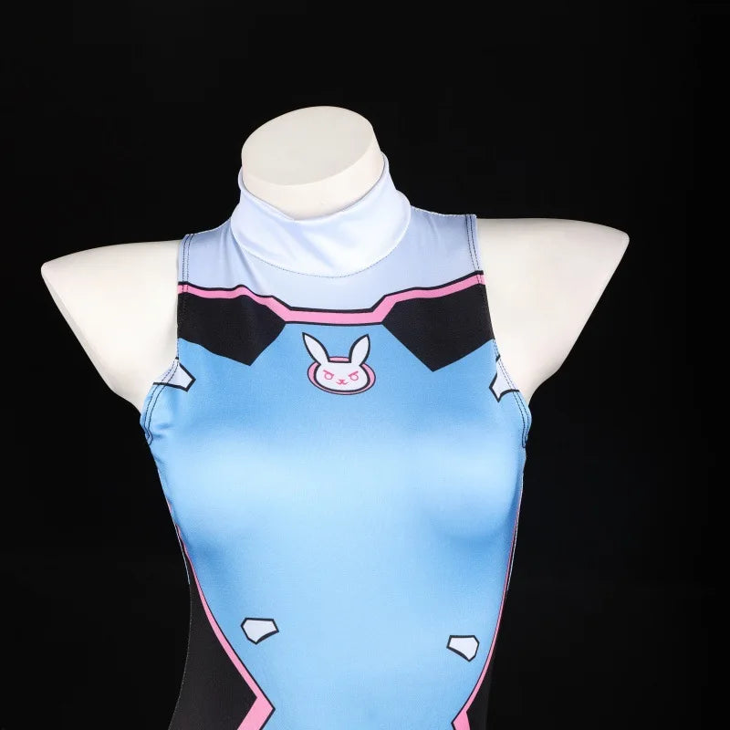 D.Va Cosplay Swimsuit Jumpsuit