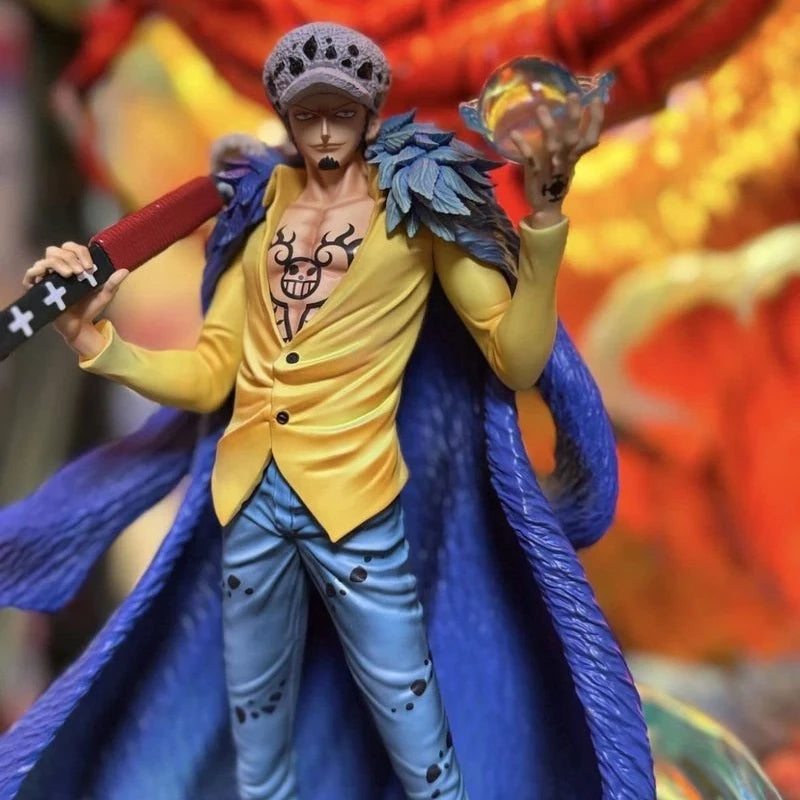 27cm One Piece Trafalgar D. Water Law Anime Model Ornament Action Figures Trendy Toy Desktop Decoration Collection Static Statue