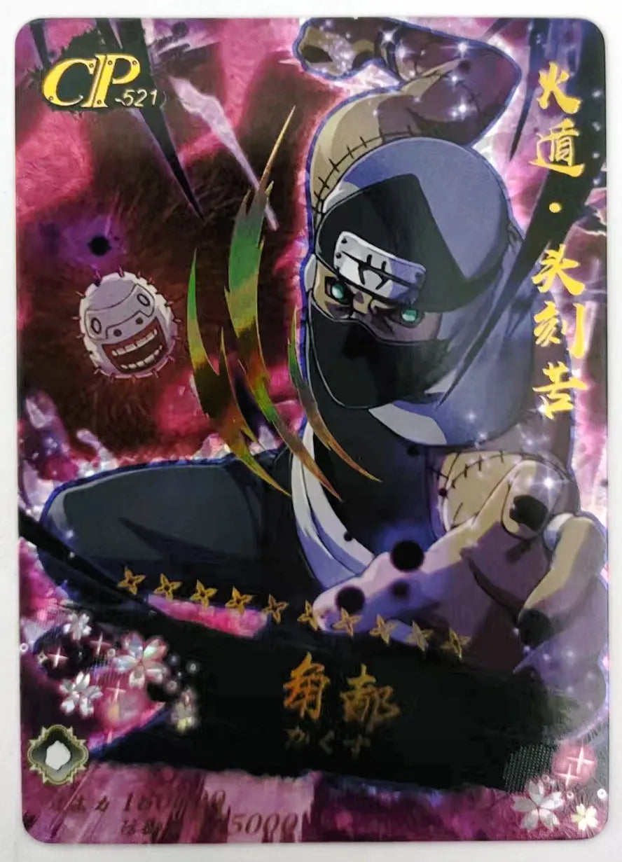 Anime NARUTO Rare Itachi Hoshigaki Kisame Nagato Sarutobi Asuma Kakuzu Sasuke Kakashi Game CP Collectible Card Birthday Toy Gift