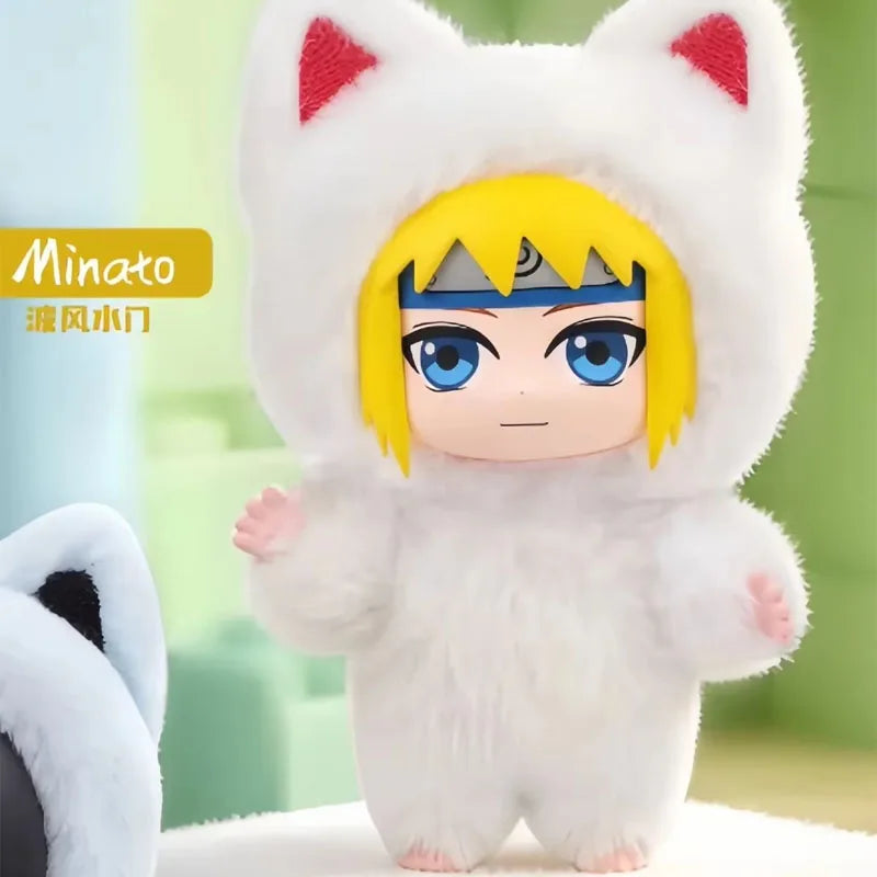 In Stock Genuine EAKI Naruto Shippuden KittenLand Vinyl Series Third Blind Box Plush Figurine Model Toys Collection Present