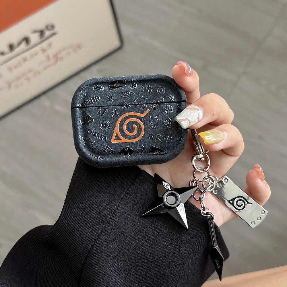 Japan Anime N-NARUTOS Itachi Obito Pain Earphone Case For Airpods 4 2 3 1 Pro 3 2 Wireless Bluetooth Headset Protective Cover