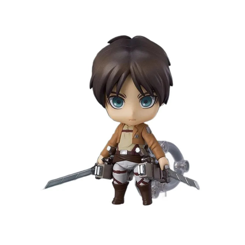 Attack On Titan Eren Yeager 375 Interchangeable Face Poseable Boxed Action Figure Desktop Decoration Anime Collectors