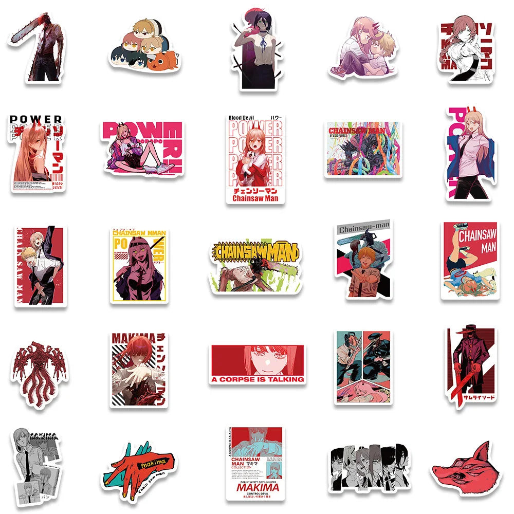 Chainsaw Man Sticker Decals