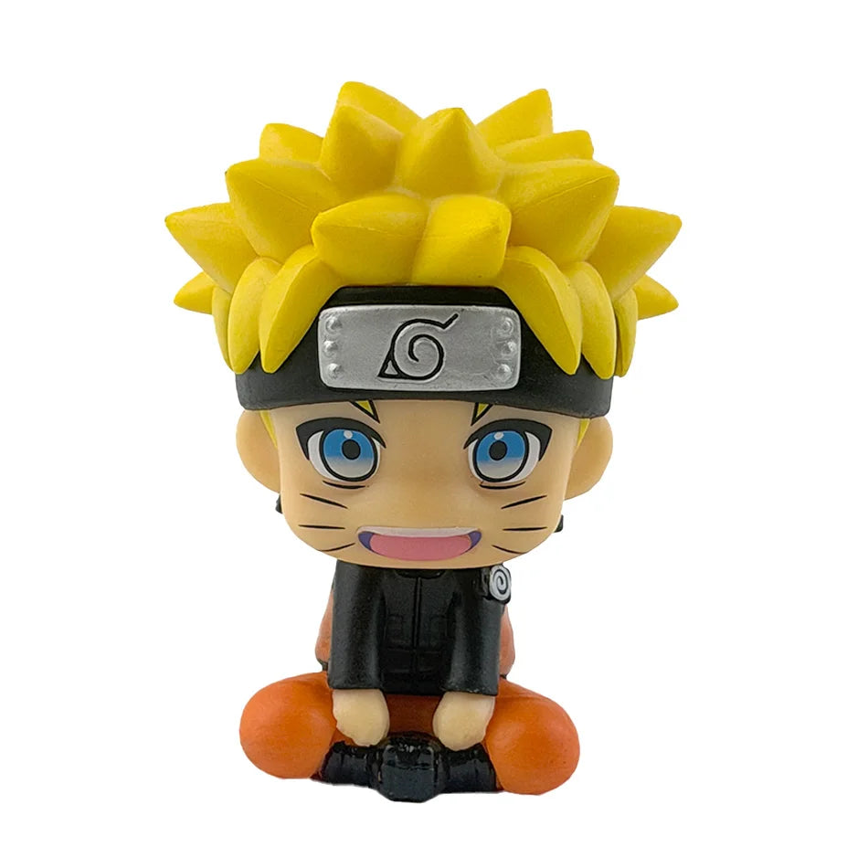 8pcs Set Anime Naruto Figure Kakashi Sasuke Uchiha Itachi Gaara Haruno Sakura Action Figural Q Version PVC Model Kids Toys Gift