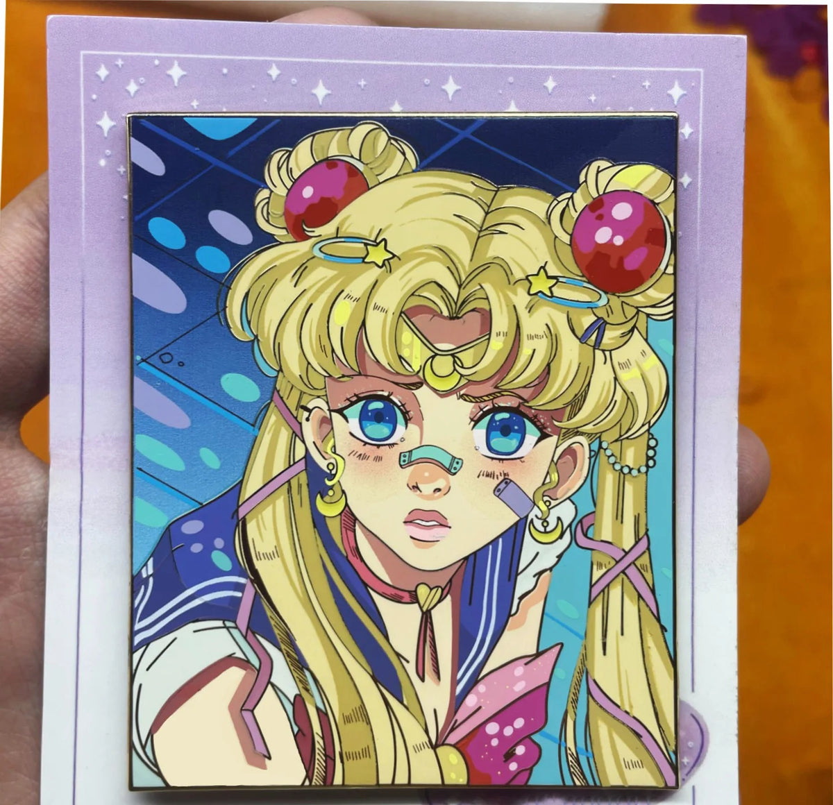 Pretty Girl Warrior Enamel Pin