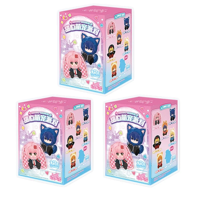 In Stock Genuine EAKI SHUGO CHARA Cute Pet Party Plush Blind Box Anime Figure Hinamori Amu Tsukiyomi Ikuto Doll Toys Gift
