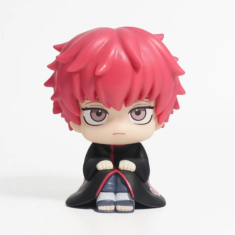 12Pcs Naruto Shippuden Anime Q Version Sitting Figure Uchiha Itachi / Uchiha Sasuke / Kakashi PVC Figurine Collectible Toys Doll