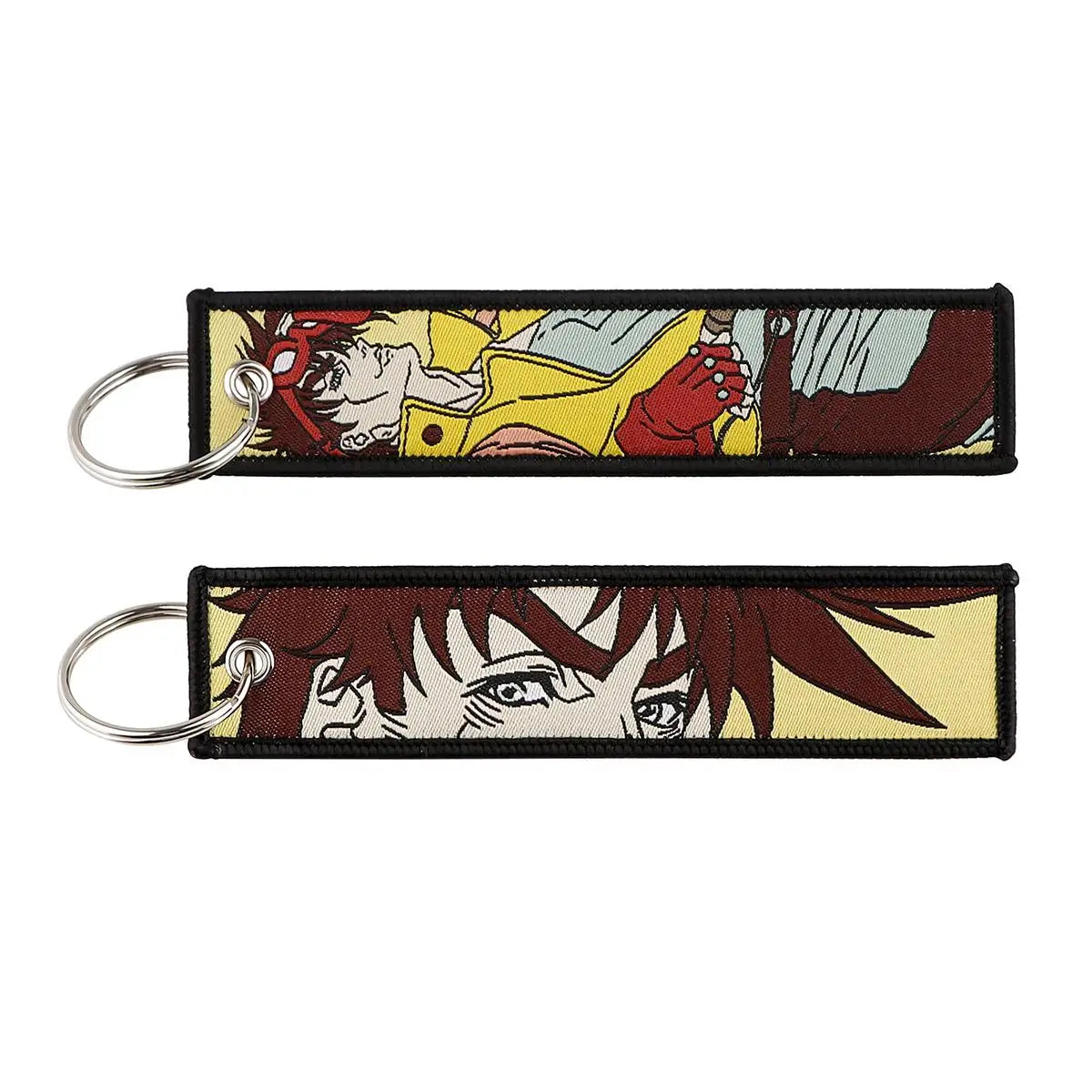 Anime Cartoon Embroidered Keychain