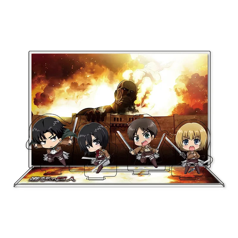 Attack on Titan Acrylic Stand Anime Fan Merchandise Multi Layer Figure Stand Customizable Design Collectible Gift for Fans