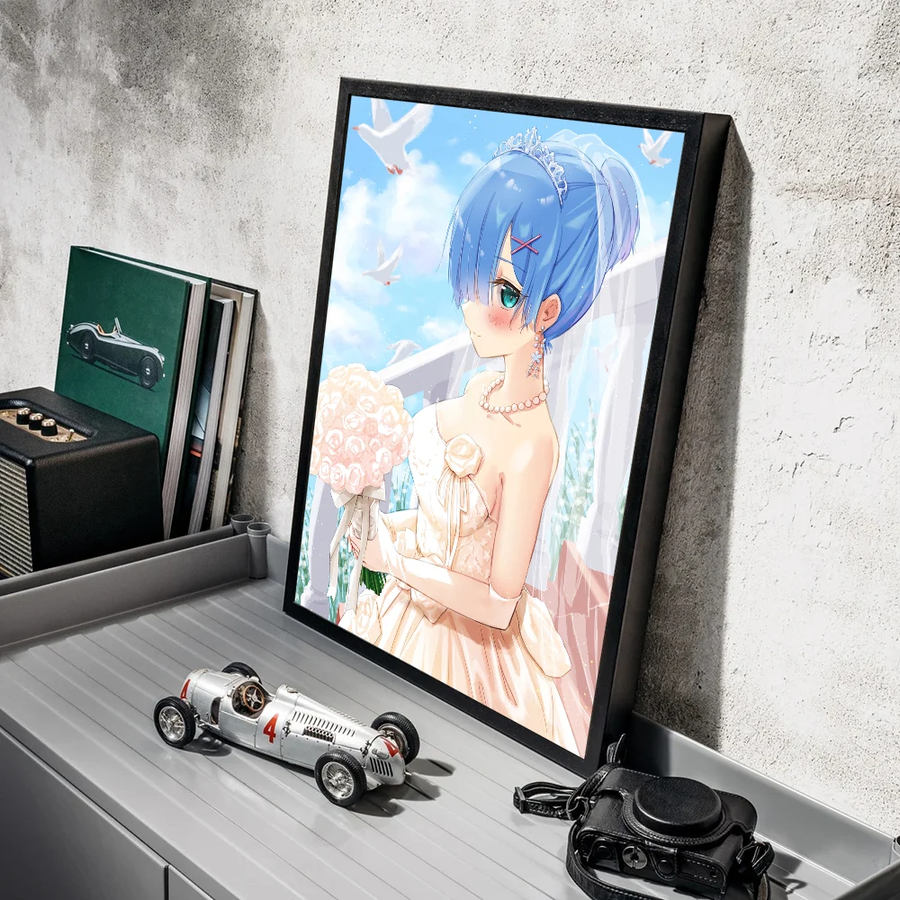 Re:Zero Rem Retro Poster
