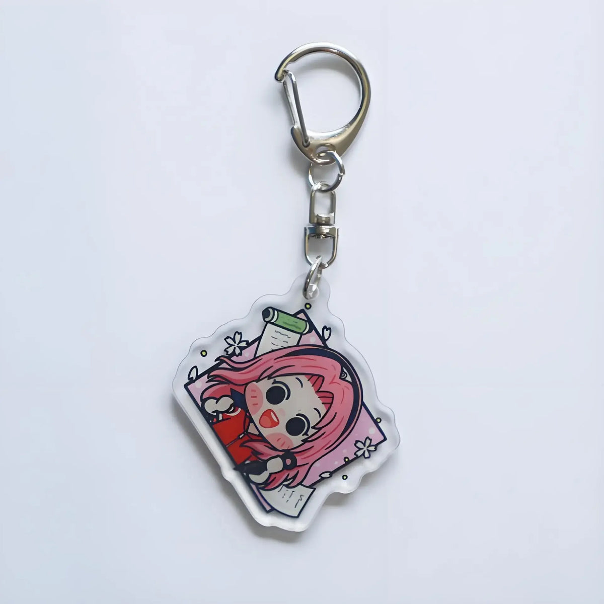 Q Version Acrylic Character Keychain Anime Decoration Collection Lovely Gift for Hinata Hyuga Naruto Uzumaki Gaara Sasuke Uchiha