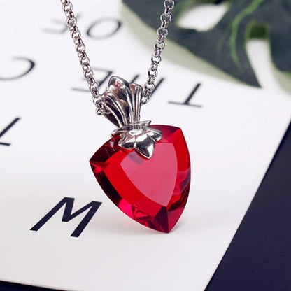 Anime Fate/stay Night Tohsaka Rin Archer Necklace Red Pendant