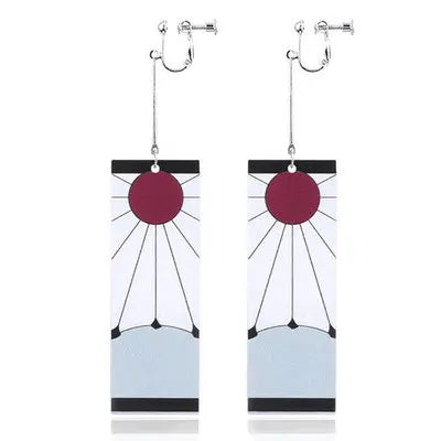 Demon Slayer Tanjiro Hanafuda Earrings