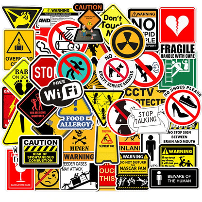 Anime Warning Sticker Set