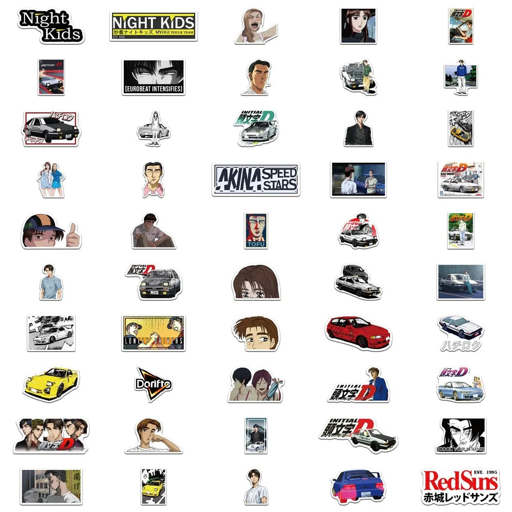 Initial D Car Stickers