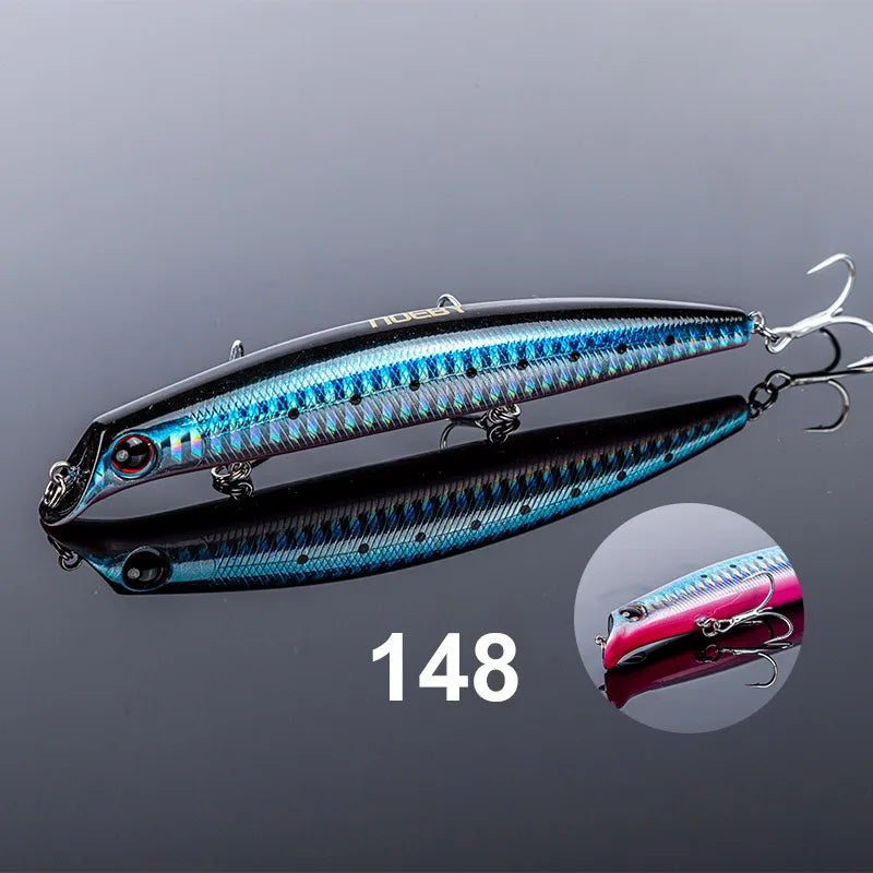 NOEBY 12cm 16g 15cm 24g Sasuke Minnow Fishing Lures Floating Lipless Wobblers Artificial Hard Bait for Bass Pike Fishing Lure