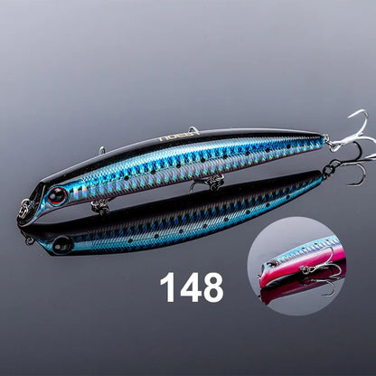 NOEBY 12cm 16g 15cm 24g Sasuke Minnow Fishing Lures Floating Lipless Wobblers Artificial Hard Bait for Bass Pike Fishing Lure