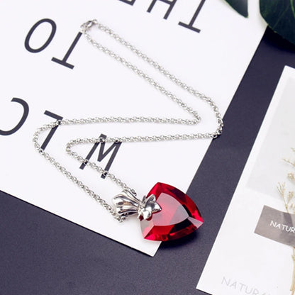 Anime Fate/stay Night Tohsaka Rin Archer Necklace Red Pendant