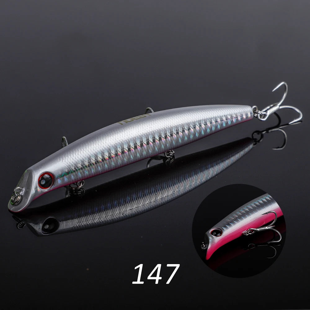 NOEBY 12cm 16g 15cm 24g Sasuke Minnow Fishing Lures Floating Lipless Wobblers Artificial Hard Bait for Bass Pike Fishing Lure