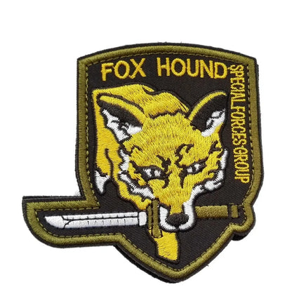Metal Gear Solid MGS 5 Diamond Dogs Special Force Group Ghost Embroidered Patch Stripes sticker for clothing Patches