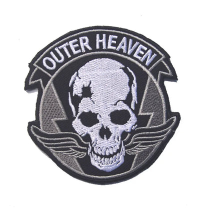 Metal Gear Solid MGS 5 Diamond Dogs Special Force Group Ghost Embroidered Patch Stripes sticker for clothing Patches