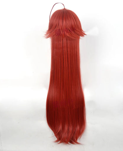 High School DxD Rias Gremory 100cm Long Wine Red Heat Resistant Hair Cosplay Costume Wig + Free Wig Cap