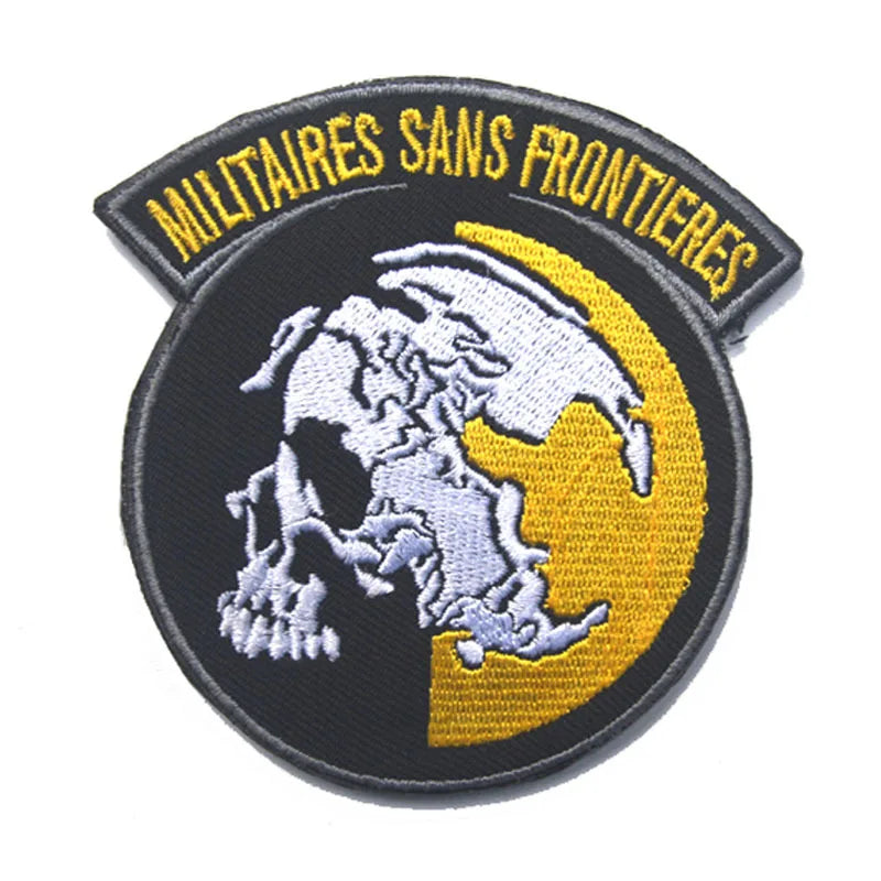 Metal Gear Solid MGS 5 Diamond Dogs Special Force Group Ghost Embroidered Patch Stripes sticker for clothing Patches