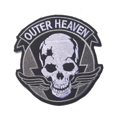 Metal Gear Solid MGS 5 Diamond Dogs Special Force Group Ghost Embroidered Patch Stripes sticker for clothing Patches