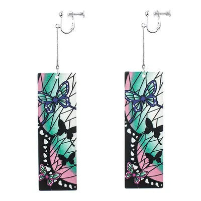 Demon Slayer Tanjiro Hanafuda Earrings