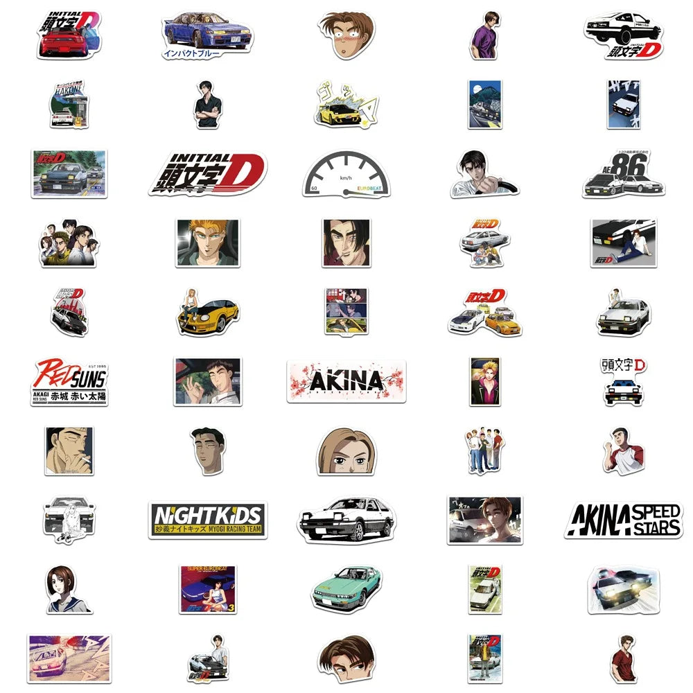 Initial D Car Stickers