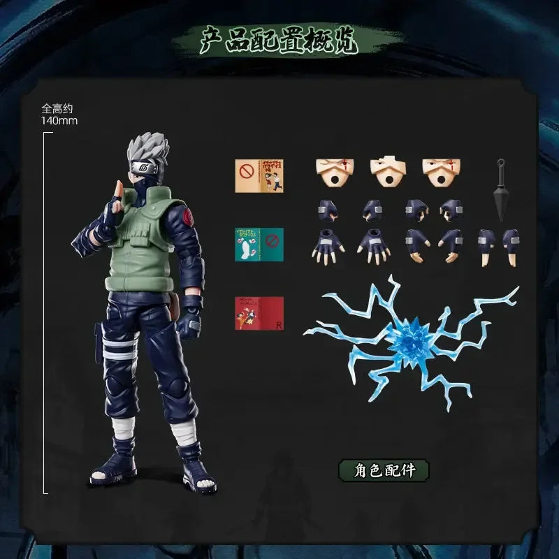 Blokees Naruto Champion Class Sakura Haruno Kakashi Hatake Multi Joint Buildable Figurine Spare Hands Fine Ninja Paint Toy Gift