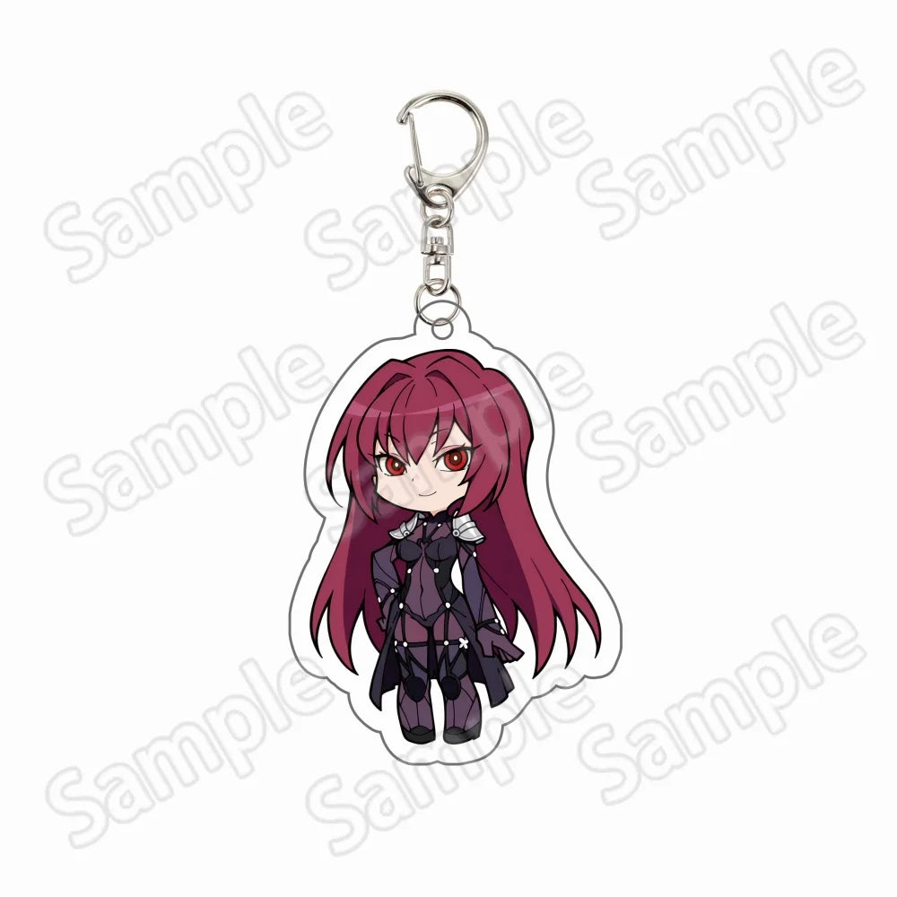 Anime Game Fate Grand Order FGO Saber Gilgamesh Mash Merlin Enkidu Ishtar Jeanne Ereshkigal Acrylic Keychain Keyring Pendant