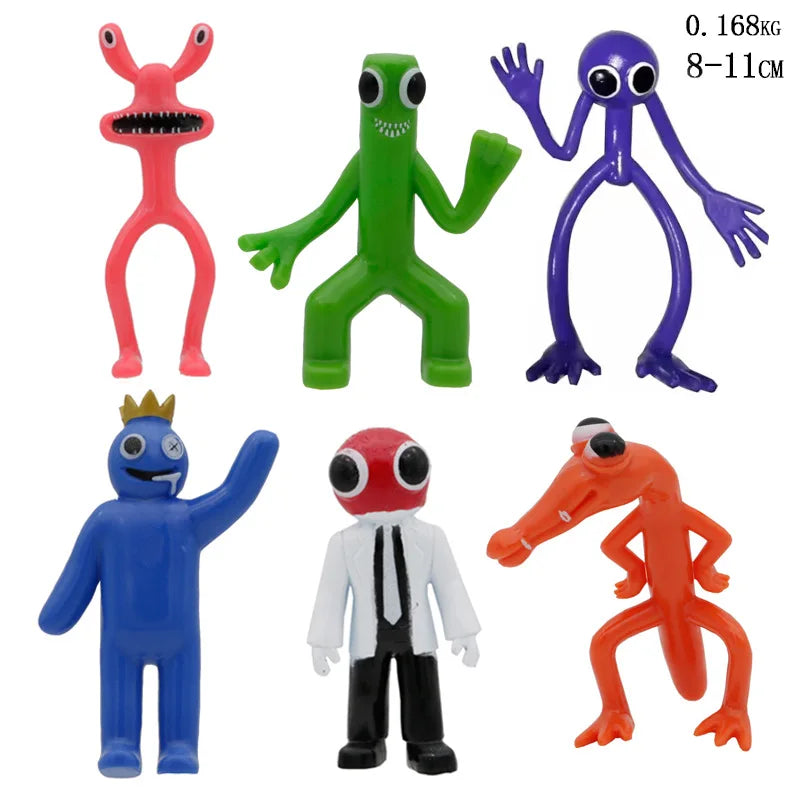 Rainbow Friends Pink Blue Statue