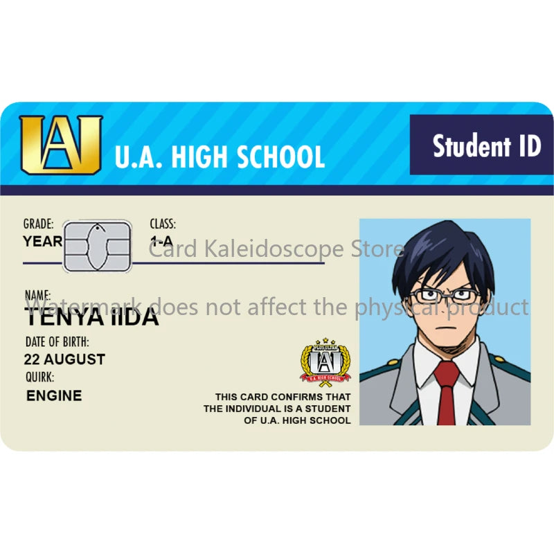 My Hero Academia Student ID Card Sticker