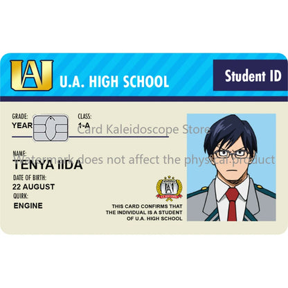 My Hero Academia Student ID Card Sticker