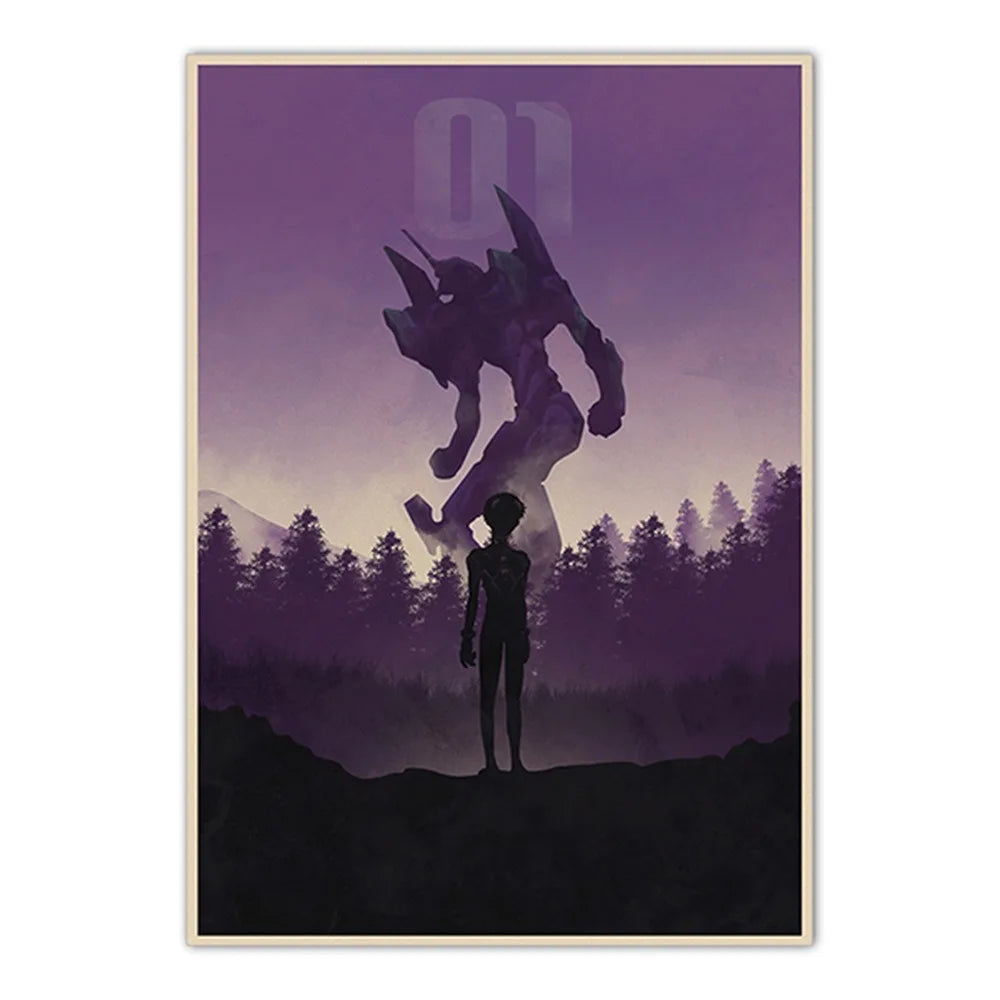 Neon Genesis Evangelion Shinji Canvas Print