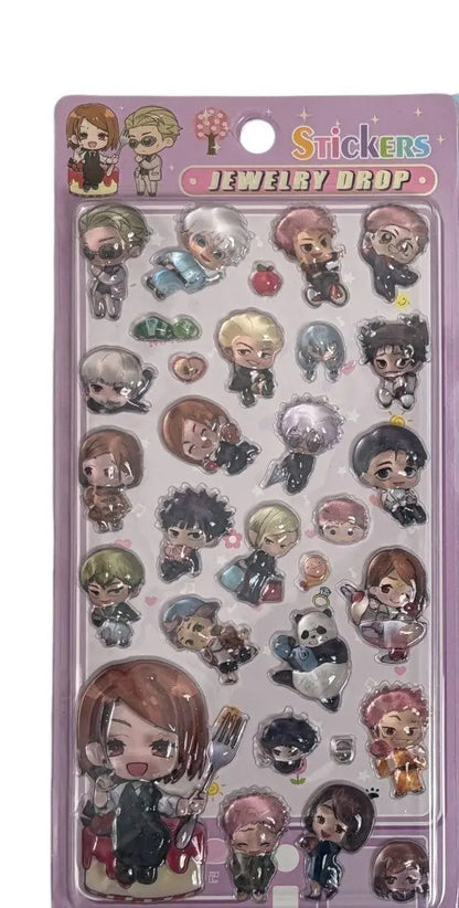 Jujutsu Kaisen Q Epoxy Stickers