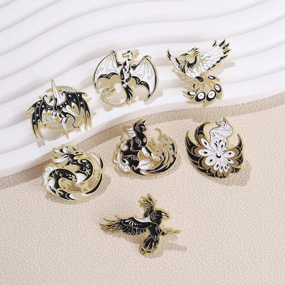 Animals Enamel Pin Eagle Dragon Birds Brooch Badge Jewelry Accessories WholesaleLapel Metal Gifts Backpack Hat Friends